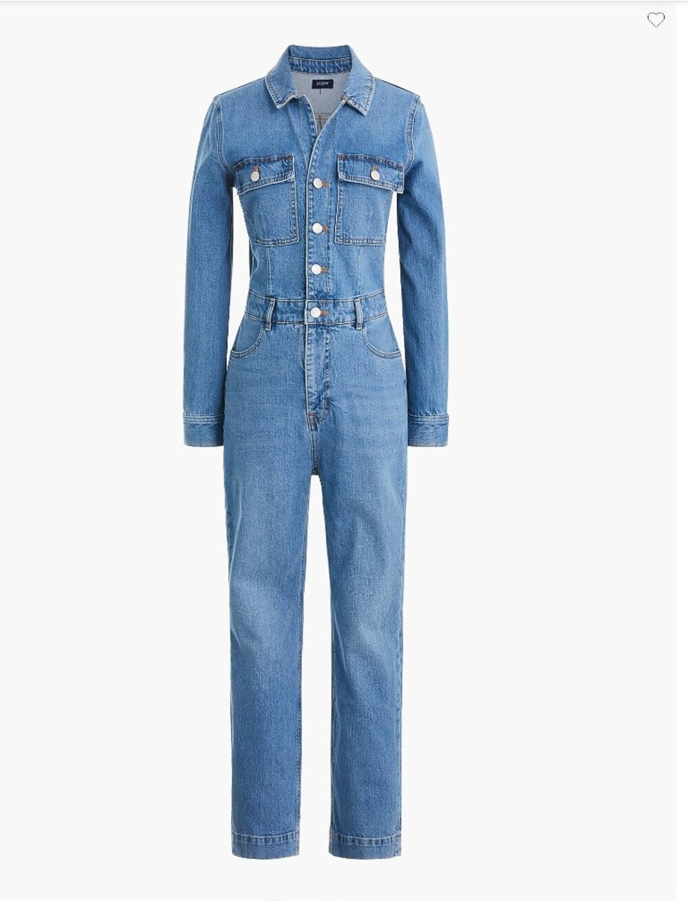 J. Crew Denim collared utility jumpsuit
